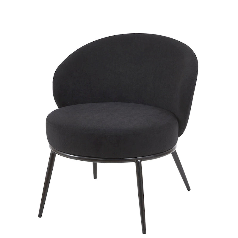 Mid Century Velvet Upholstered Living Room Accent Chair