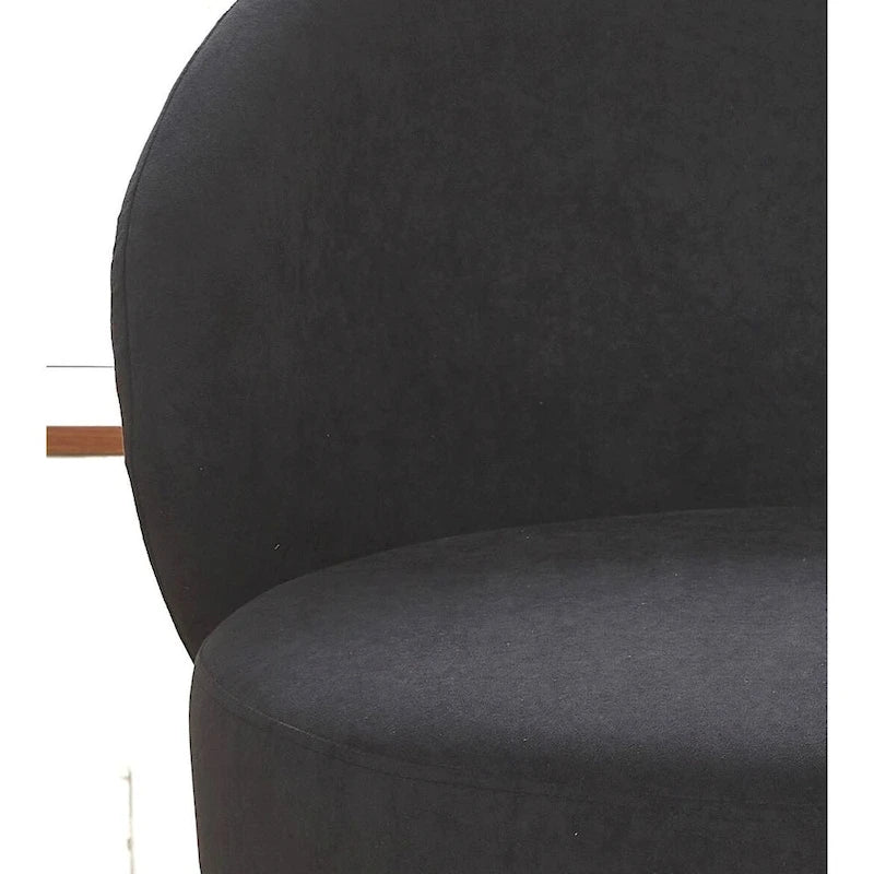 Mid Century Velvet Upholstered Living Room Accent Chair