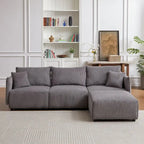 106   Multi-Module Combination Style Sofa, Modern Minimalist Corduroy Combination Sofa