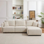 106   Multi-Module Combination Style Sofa, Modern Minimalist Corduroy Combination Sofa