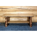 Montana Woodworks Glacier Country Collection Coffee Table with Shelf, Stained & Lacquered Finish