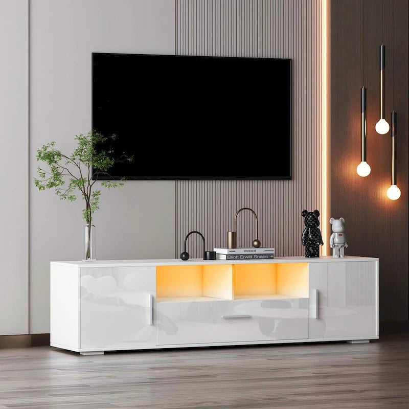 TVstand,TVCabinet,entertainment center TV station,TVconsole,console with LED light belt, light belt can be remote control