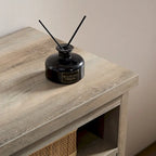 Farmhouse Barn door TV Media Stand Entertainment Console for TV Up to 65   with Open and Closed Storage Space