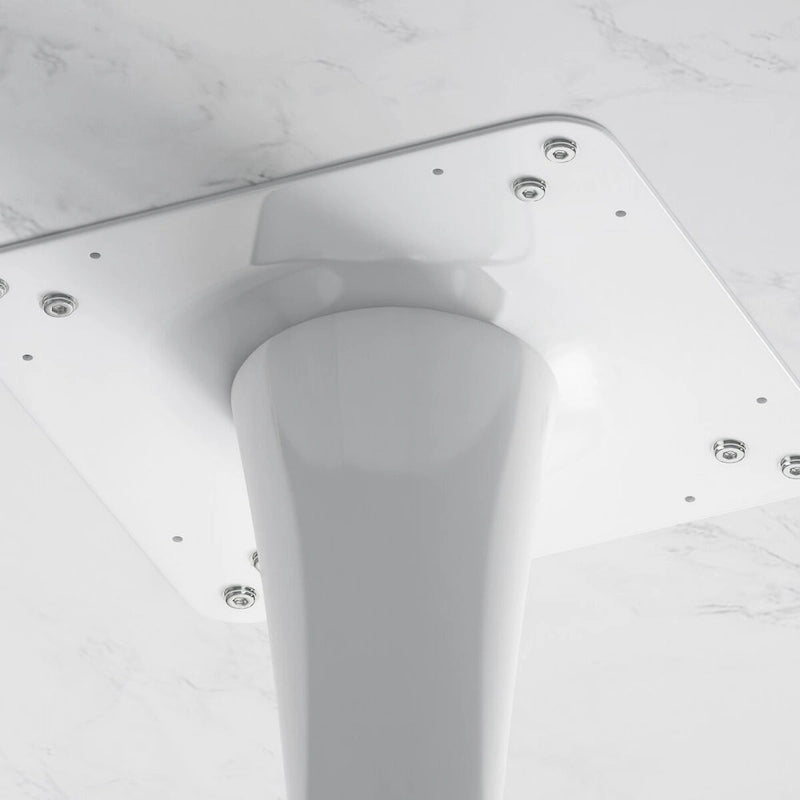 31.50   Modern Hexagonal Coffee Table with Printed Marble Top and Metal Base for Dining Room, Kitchen and Living Room