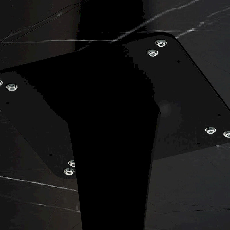 31.50   Modern Hexagonal Coffee Table with Printed Marble Top and Metal Base for Dining Room, Kitchen and Living Room