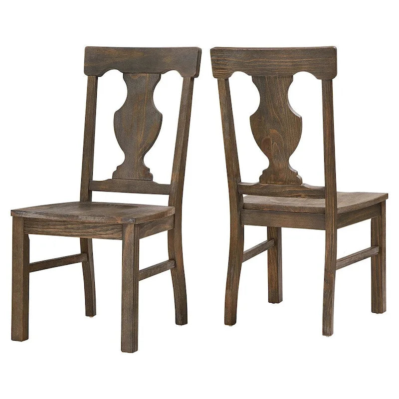 Rowyn Wood Dining Fiddle Back Dining Chairs (Set of 2) by iNSPIRE Q Artisan