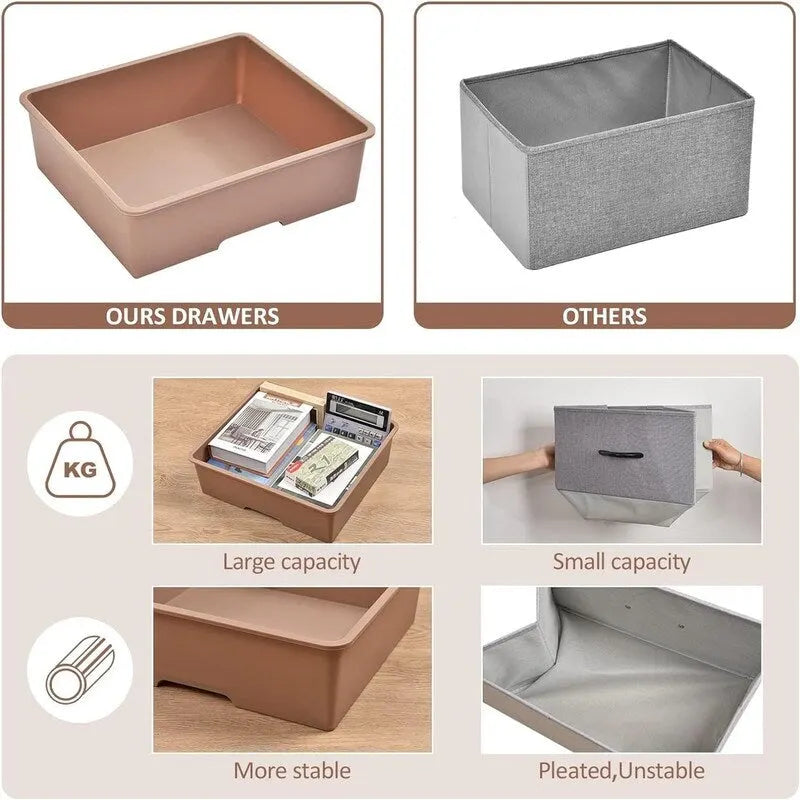 Rolling Storage Cart with 6 Drawers - 12.99  D x 16.3  W x 34.4  H