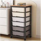 Rolling Storage Cart with 6 Drawers - 12.99  D x 16.3  W x 34.4  H