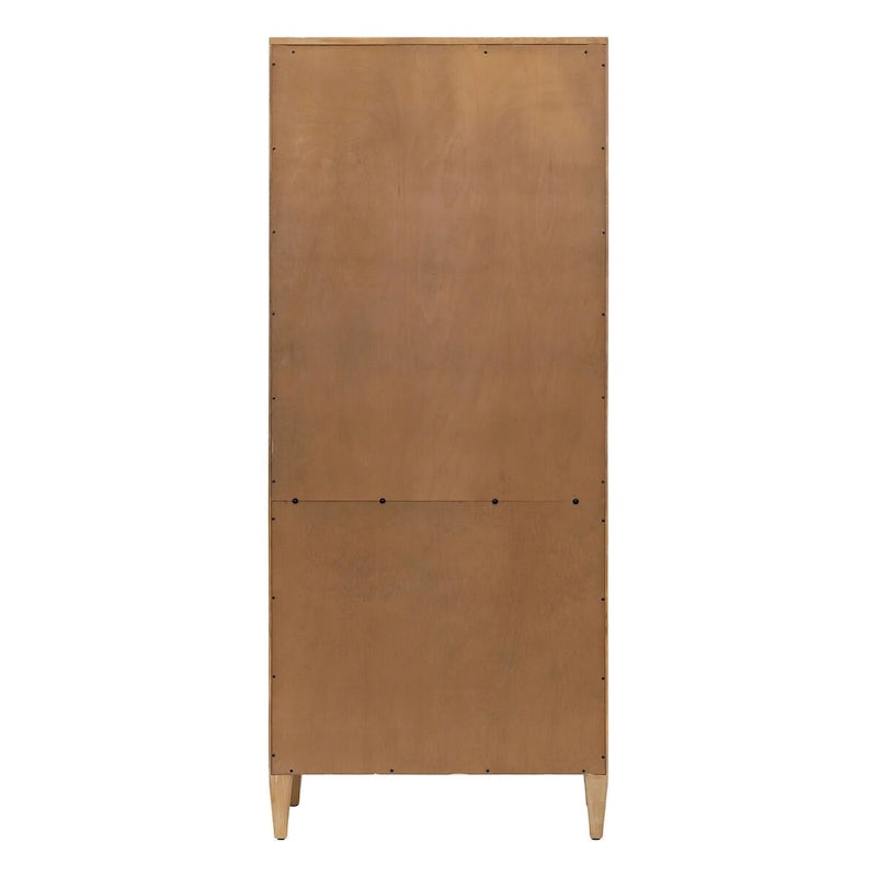 Modern Wood Open Bookcase, Office Shelving, Storage Cabinet, Fully Assembled, Light Brown