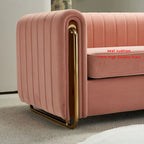 Contemporary Velvet Sofa Couch for Living Room