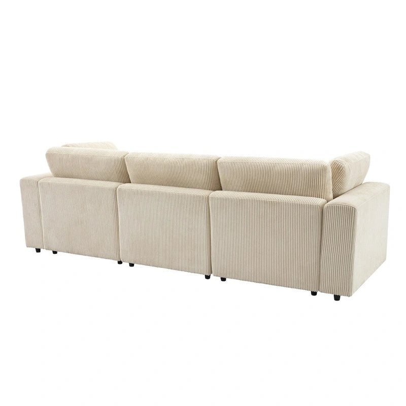 105   3 Seater Sofa with Removable Back Cushions and 5 Pillows