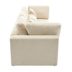 105   3 Seater Sofa with Removable Back Cushions and 5 Pillows