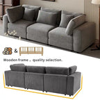 105   3 Seater Sofa with Removable Back Cushions and 5 Pillows