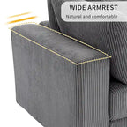 105   3 Seater Sofa with Removable Back Cushions and 5 Pillows