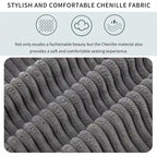 105   3 Seater Sofa with Removable Back Cushions and 5 Pillows