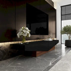 Black&White color scheme TV Cabinet,Entertainment center with 2Drawers - 78.7  W