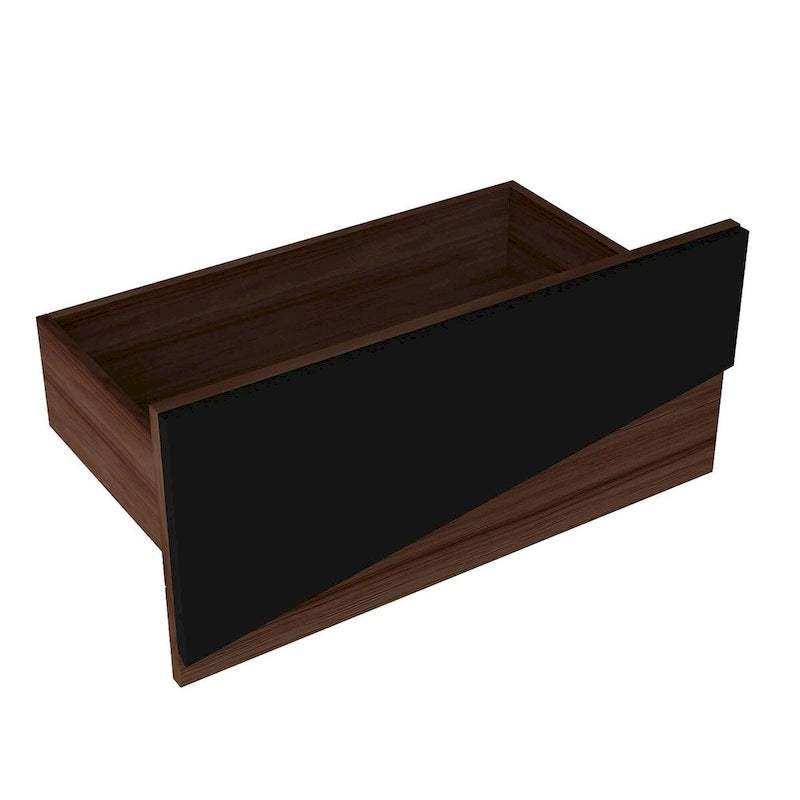 Black&White color scheme TV Cabinet,Entertainment center with 2Drawers - 78.7  W