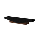 Black&White color scheme TV Cabinet,Entertainment center with 2Drawers - 78.7  W