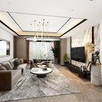 Black&White color scheme TV Cabinet,Entertainment center with 2Drawers - 78.7  W