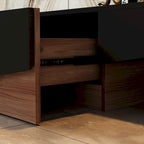 Black&White color scheme TV Cabinet,Entertainment center with 2Drawers - 78.7  W