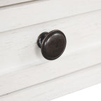 36   Farmhouse Pine Wood Console Table Entry Sofa Table with 4 Drawers & 1 Storage Shelf