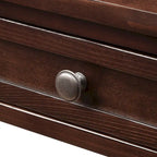 36   Farmhouse Pine Wood Console Table Entry Sofa Table with 4 Drawers & 1 Storage Shelf