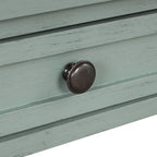 36   Farmhouse Pine Wood Console Table Entry Sofa Table with 4 Drawers & 1 Storage Shelf