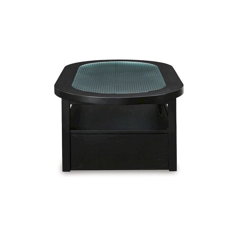 Signature Design by Ashley Winbardi Black/Gray Coffee Table - 52   W x 28   D x 18.25   H