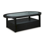 Signature Design by Ashley Winbardi Black/Gray Coffee Table - 52   W x 28   D x 18.25   H