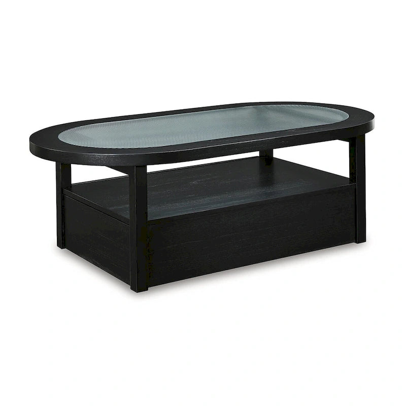 Signature Design by Ashley Winbardi Black/Gray Coffee Table - 52   W x 28   D x 18.25   H