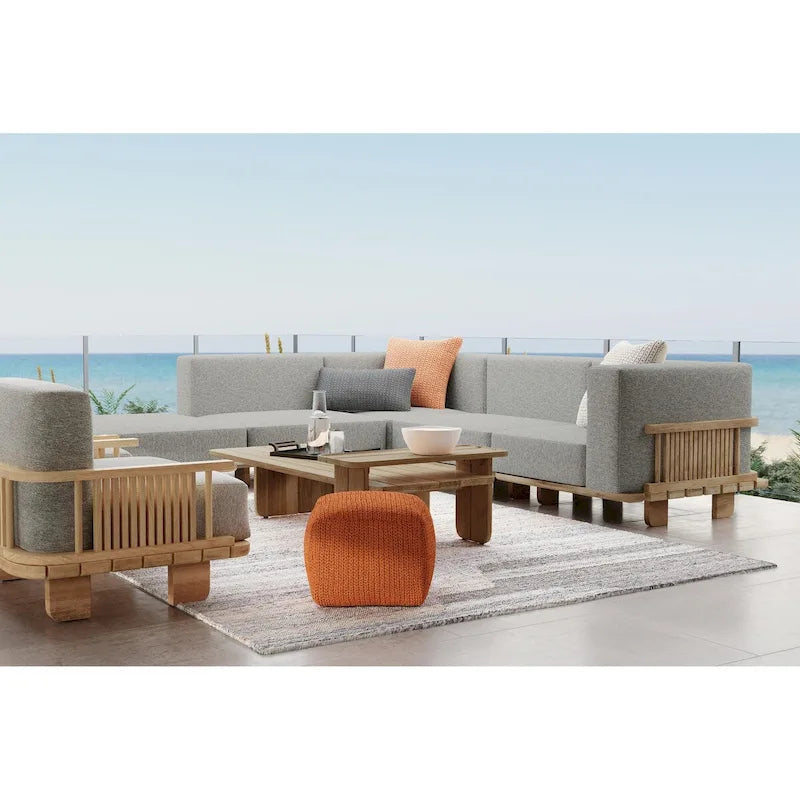 Classic Home Hudson 31   Teak Wood Outdoor Coffee Table