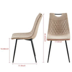 1+4,5 Pieces Dining Set, 42.1   Table Metal Leg Mid-century Dining Table For 4-6 People With Mdf Table Top, Pedestal Dining Table