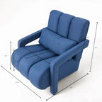 28  H Modern Upholstered Accent Chair with a Pillow