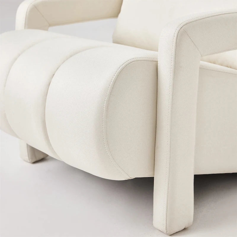 28  H Modern Upholstered Accent Chair with a Pillow