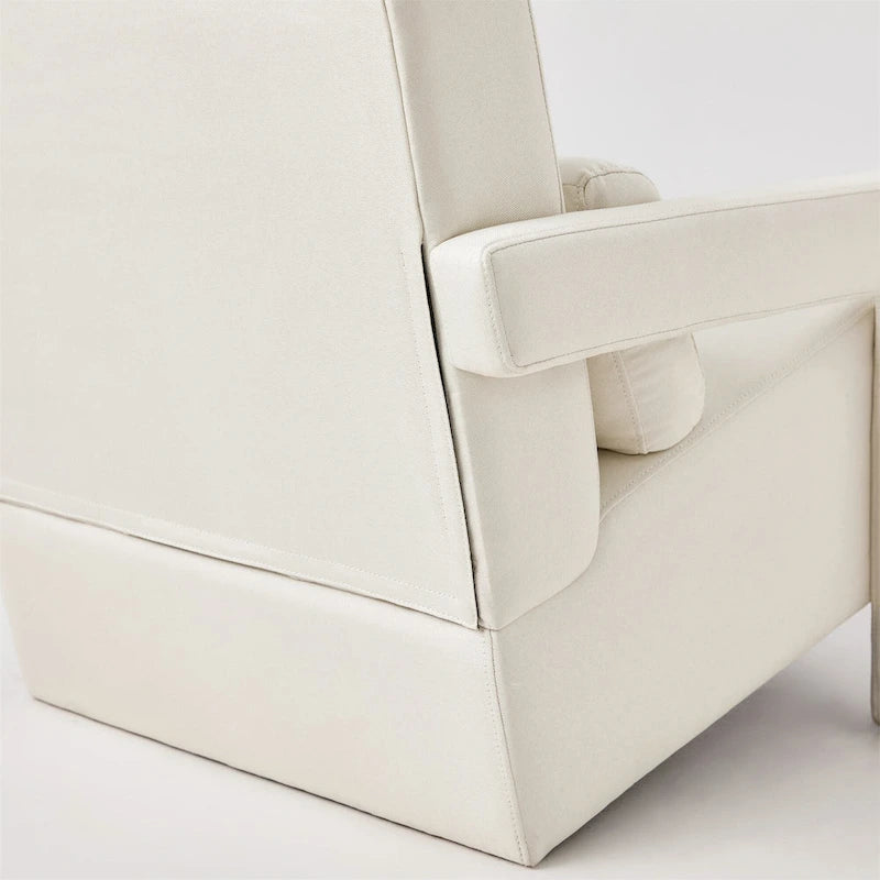 28  H Modern Upholstered Accent Chair with a Pillow