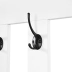 39.3  Wx70.8  H Hall Tree Storage with Cushioned Storage Bench,Multifunctional Hallway Shoe Cabinet,Pegboard,Coat Rack,4 Hooks