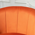 Modern Velvet Gold Accent Armchair