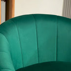 Modern Velvet Gold Accent Armchair