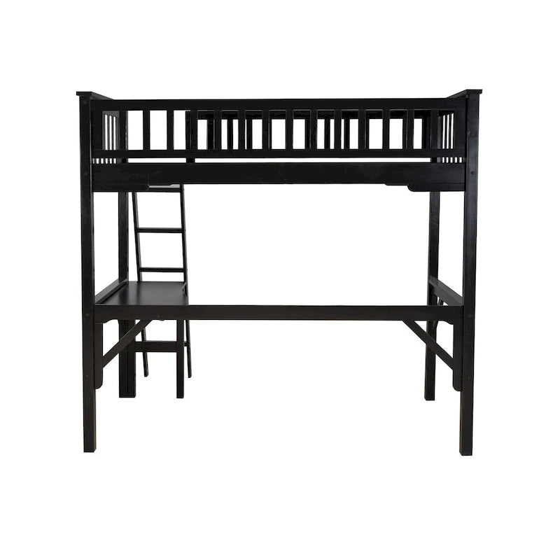 Levi Wooden Twin Study Loft Bed