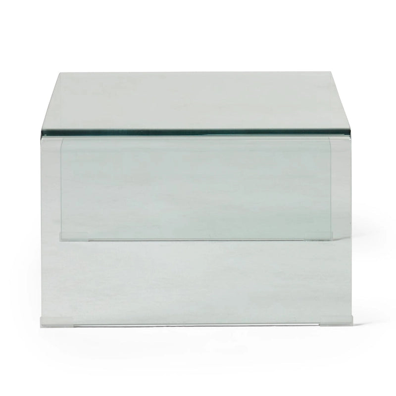 12mm Modern Tempered Glass Coffee Table for Living Room